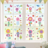 Summer Flower Butterfly Window Decals