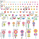 Summer Flower Butterfly Window Decals