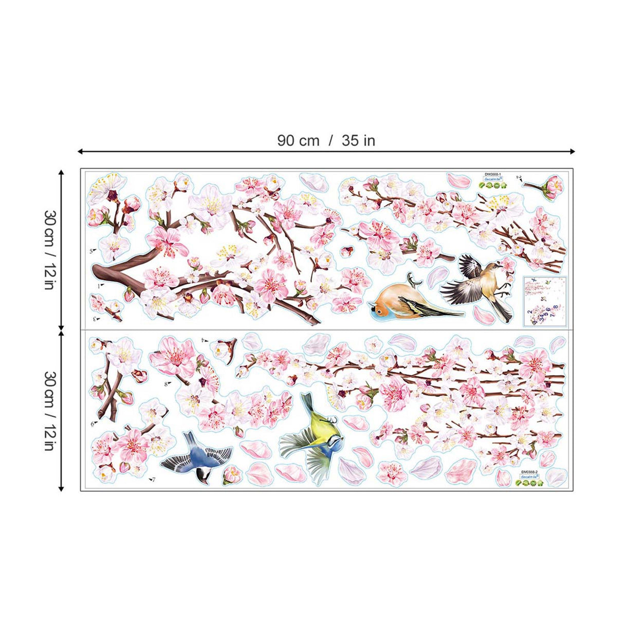 Cherry Blossom Branch Wall Decals