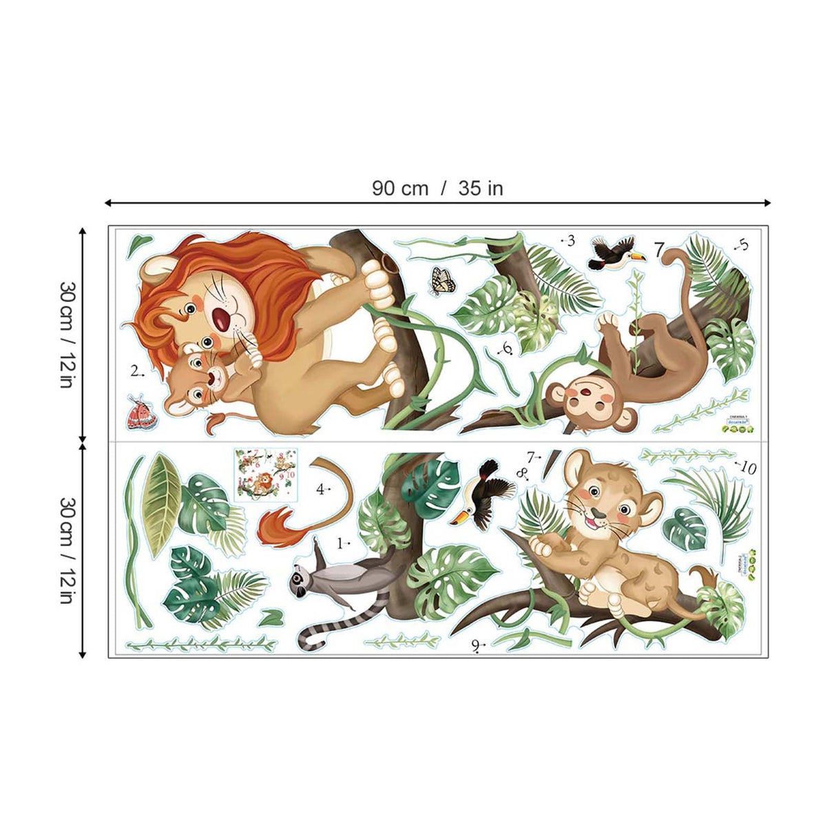 Jungle Animals Wall Decals