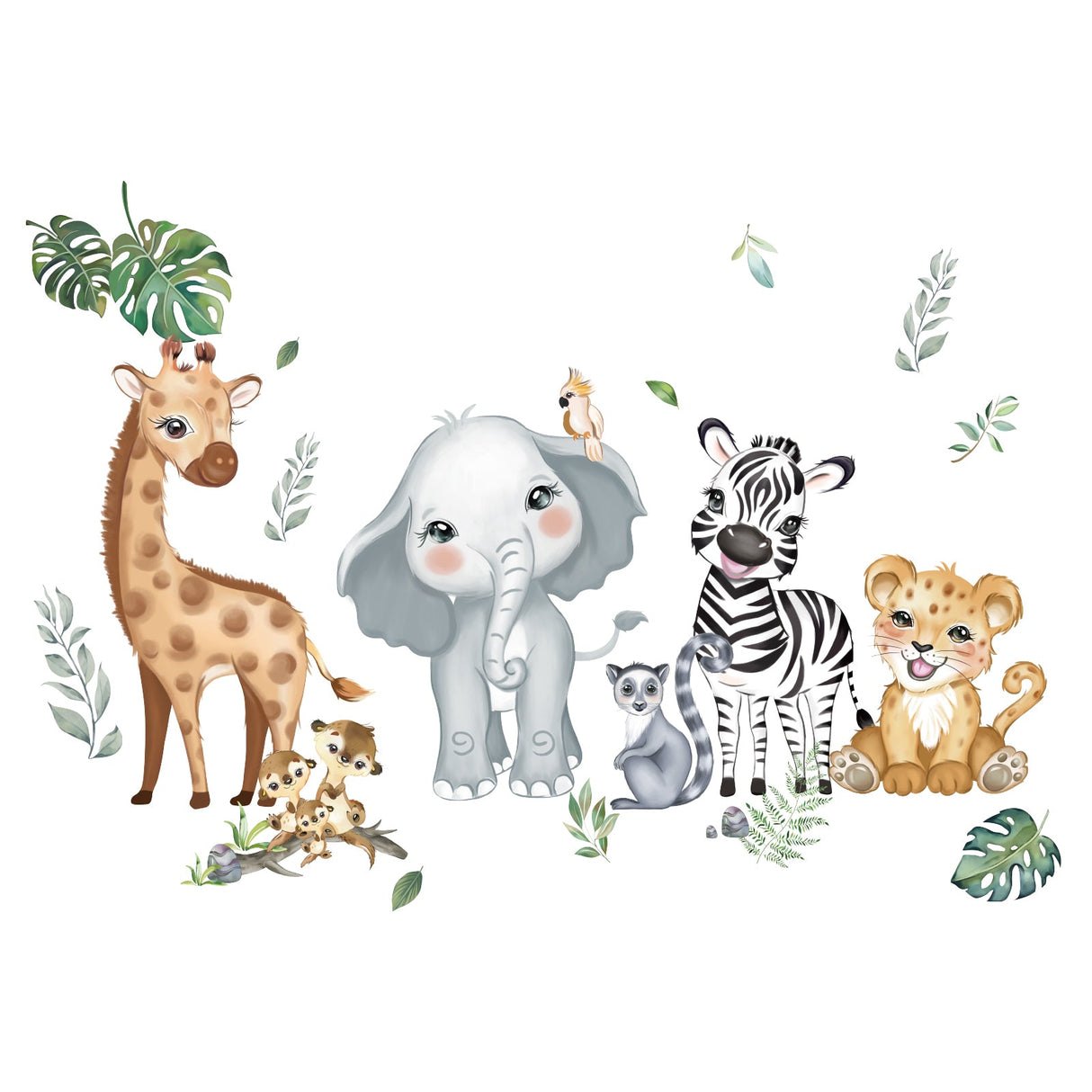 Jungle Animals Wall Decals