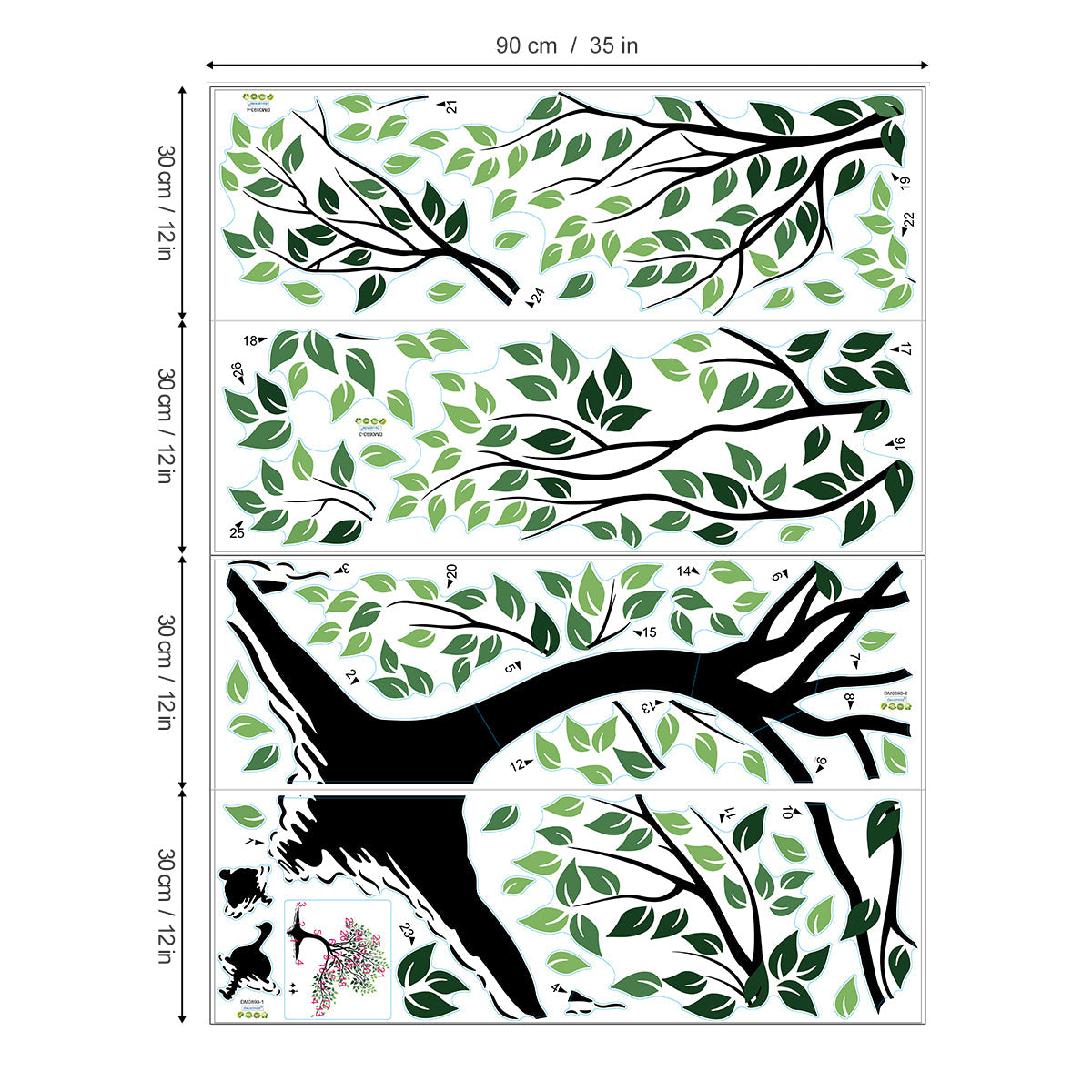 Tree on Lake Wall Decals