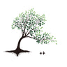 Tree on Lake Wall Decals