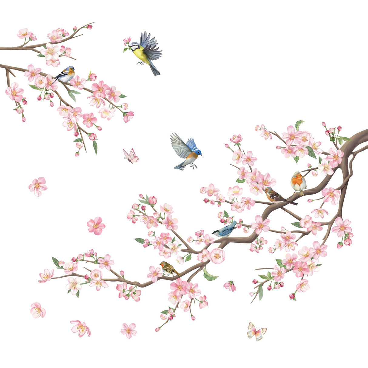 Flower Branch Wall Decals