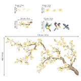 Flower Branch Wall Decals