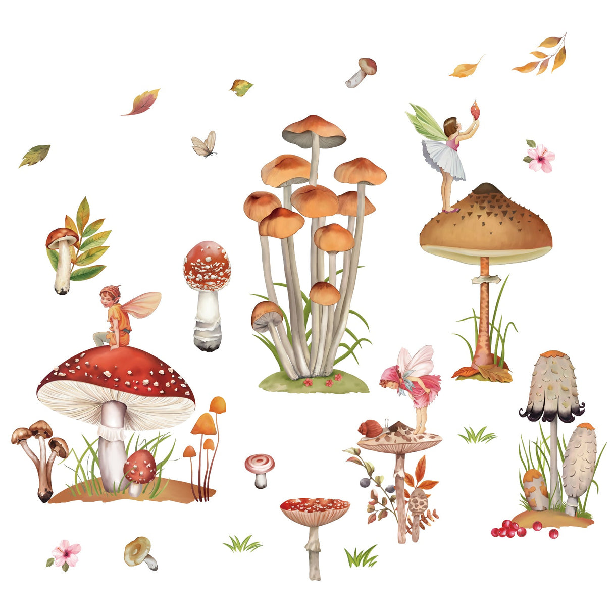 Mushroom Wall Decals