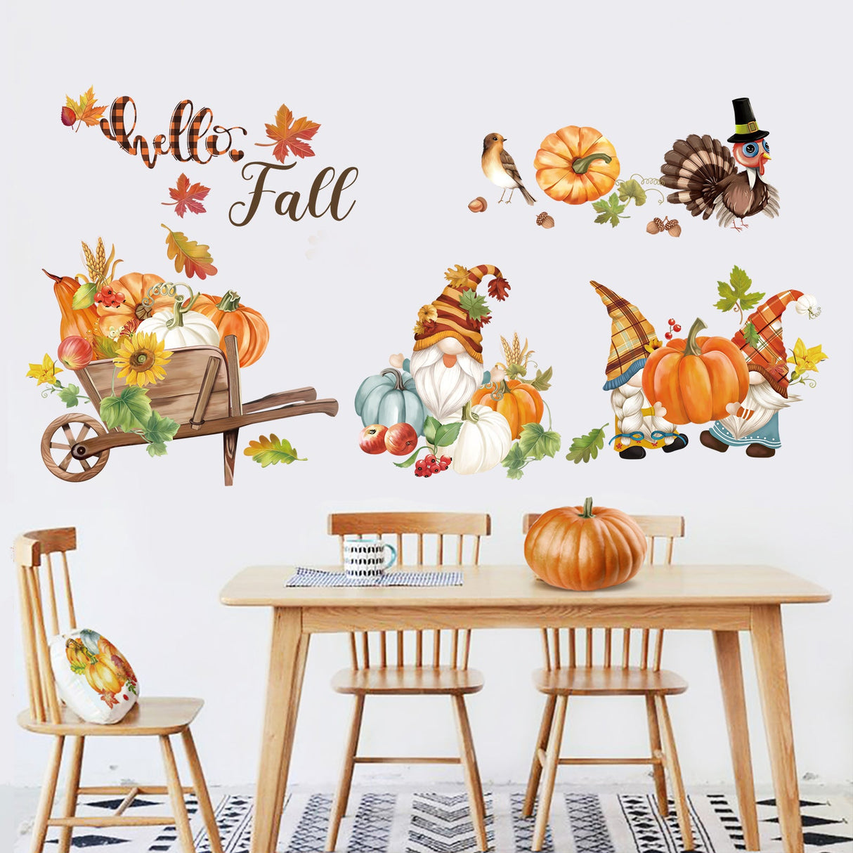 Autumn Thanksgiving Wall Decals