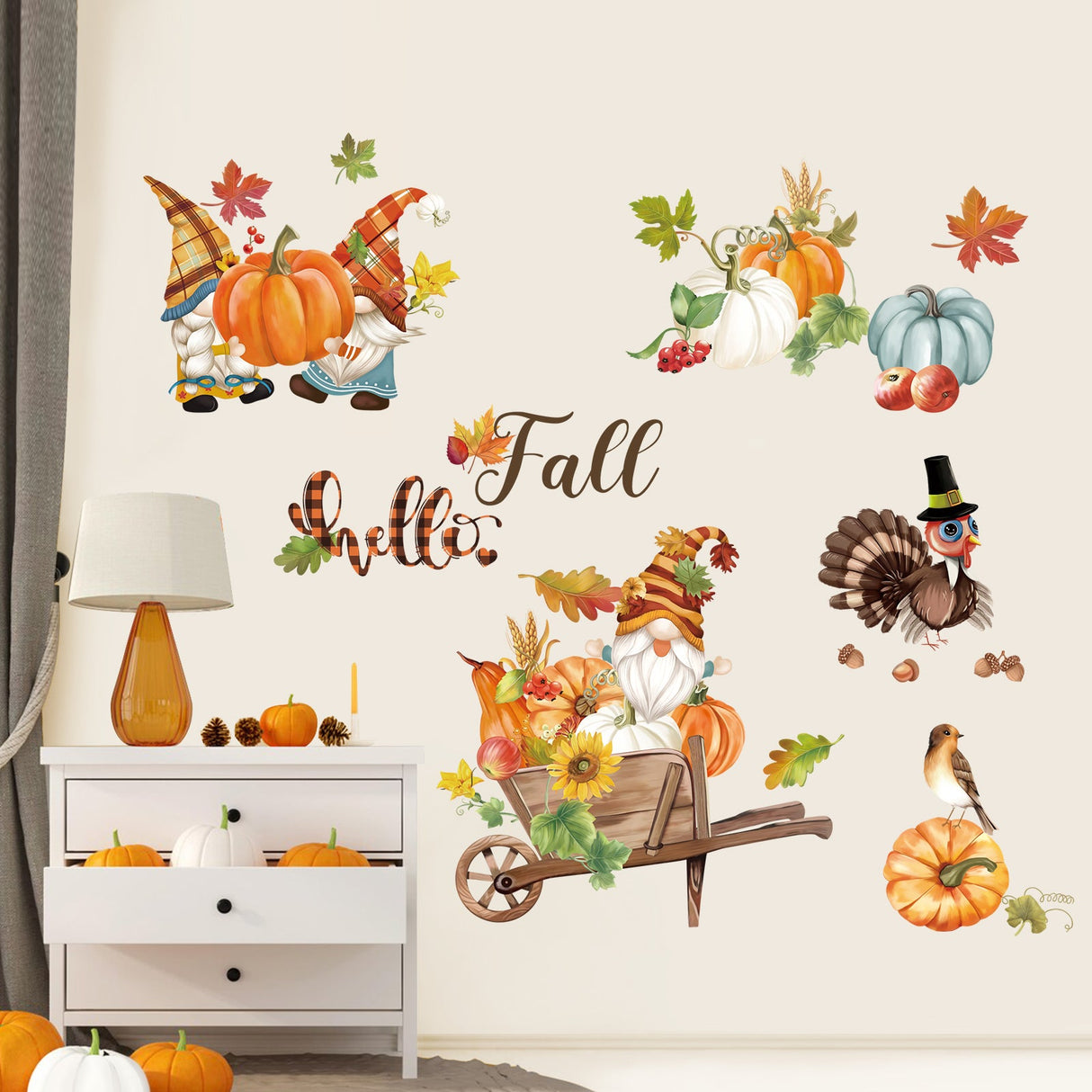 Autumn Thanksgiving Wall Decals