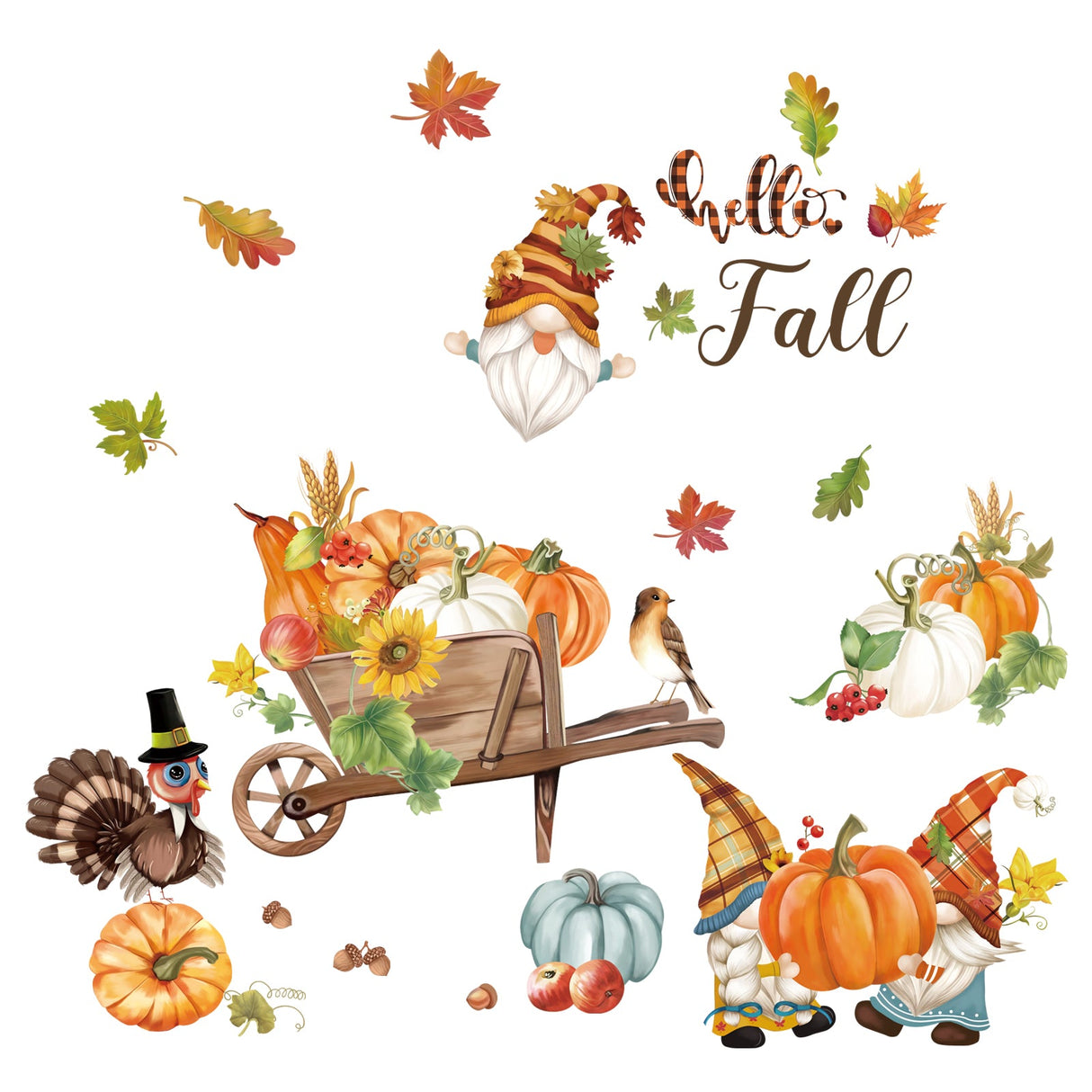 Autumn Thanksgiving Wall Decals