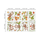 Monkey Climbing Tree Wall Decals