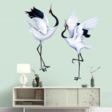 White Crane Wall Decals