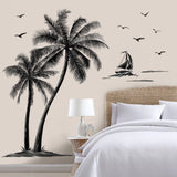 Black Palm Tree Wall Decals