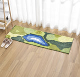 Green Moss Bedroom Mat