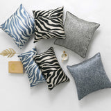 Cushion Cover Decorative Pillow Case Modern Simple Animal Collection Zebra Leopard Geometric Jacquard Bedding Coussin