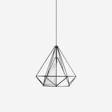 Diamond Cage Metal Pendant