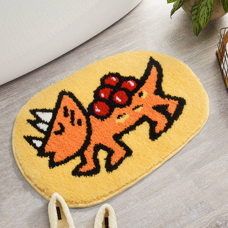 Dinosaur Moving Fruit Bath Mat