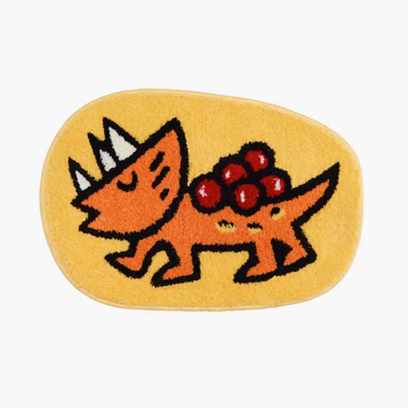 Dinosaur Moving Fruit Bath Mat