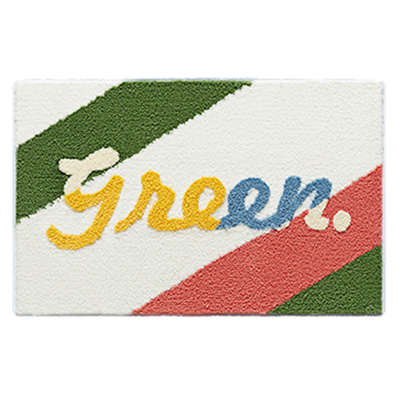 Happy Green Bath Mat