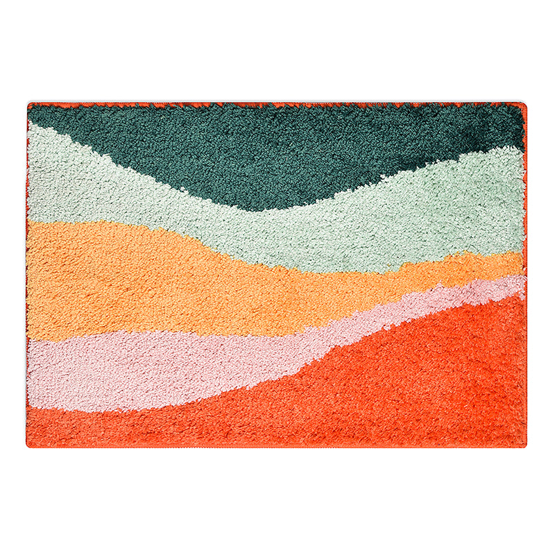 Five-color Mountain Bath Mat