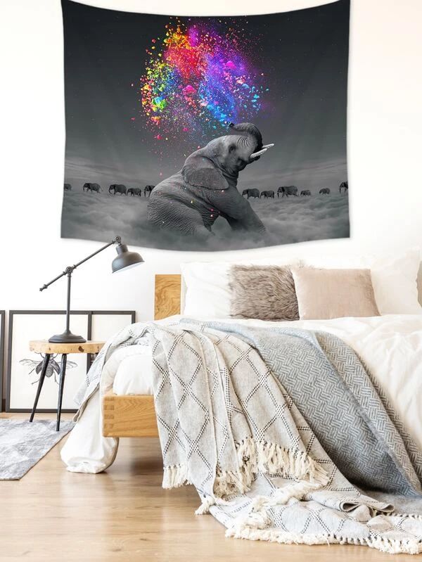 Elephant Print Tapestry