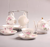 European Camellia Ceramic Tea Set