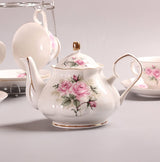 European Camellia Ceramic Tea Set