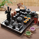 Black Ceramic Tea Cup Set