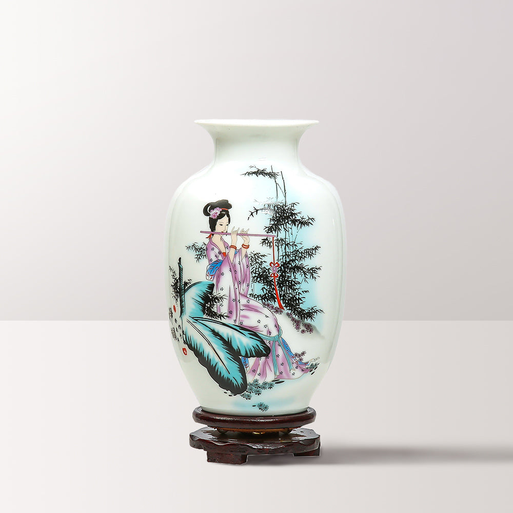 Chinese Retro White Porcelain Vase