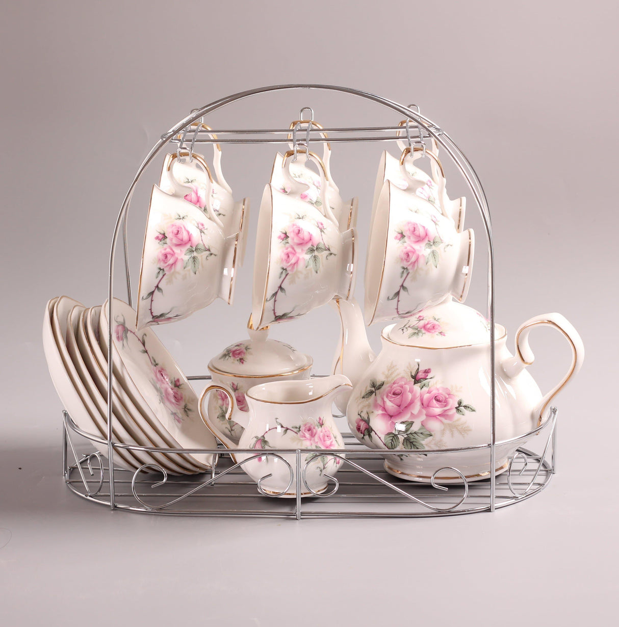 15 Piece European Bone China Coffee Set