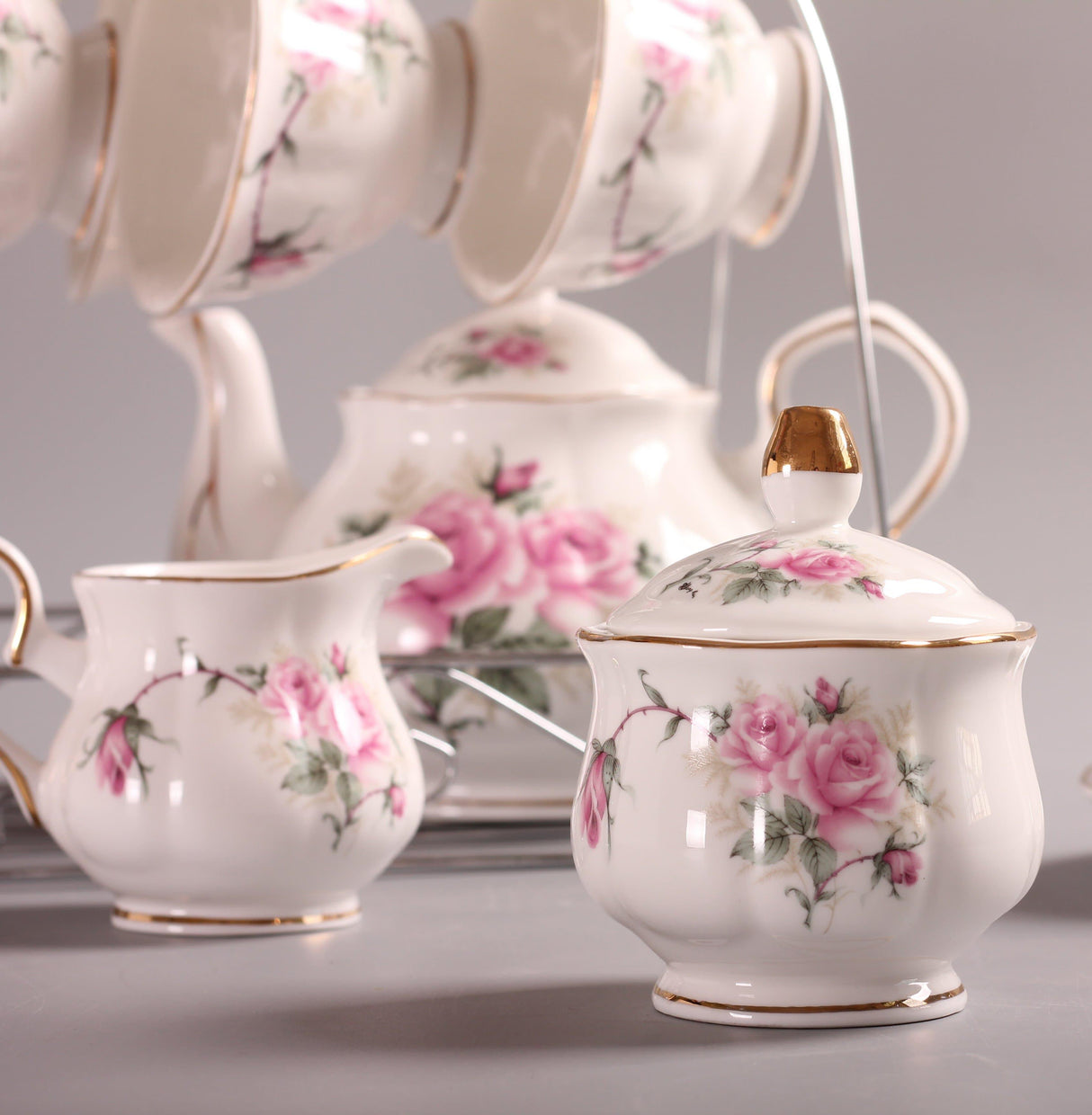 15 Piece European Bone China Coffee Set