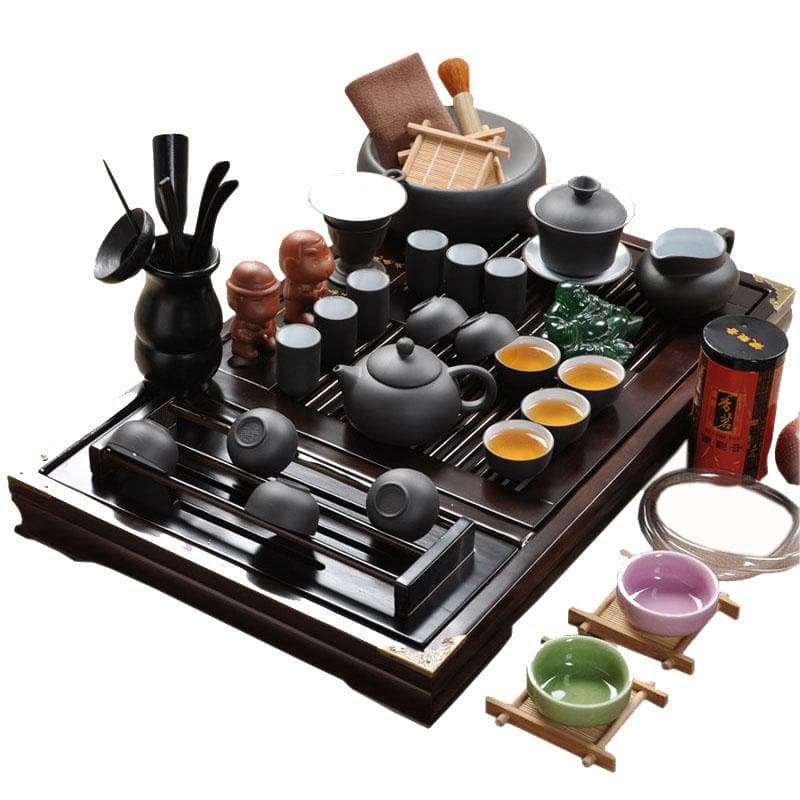 Black Ceramic Kung Fu Tea Set