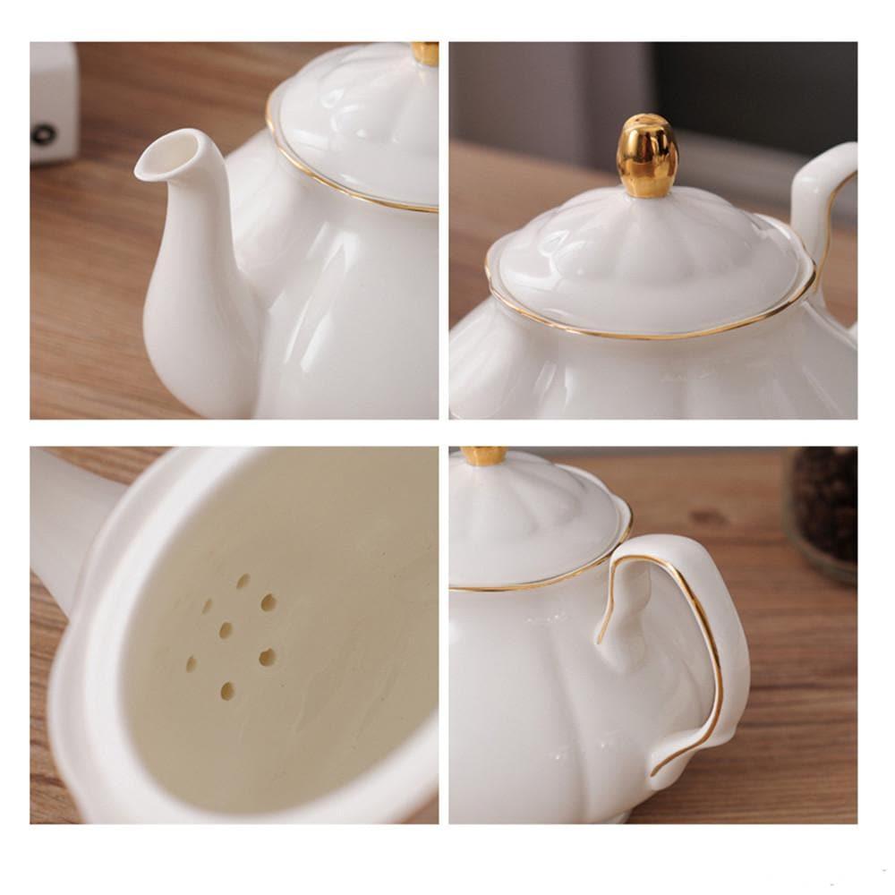 15 Pieces Simple Bone China Tea Sets