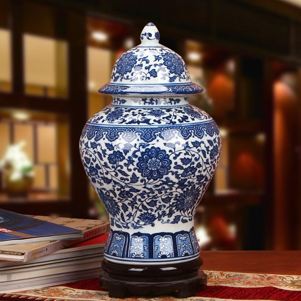 Blue Classic Porcelain Vase