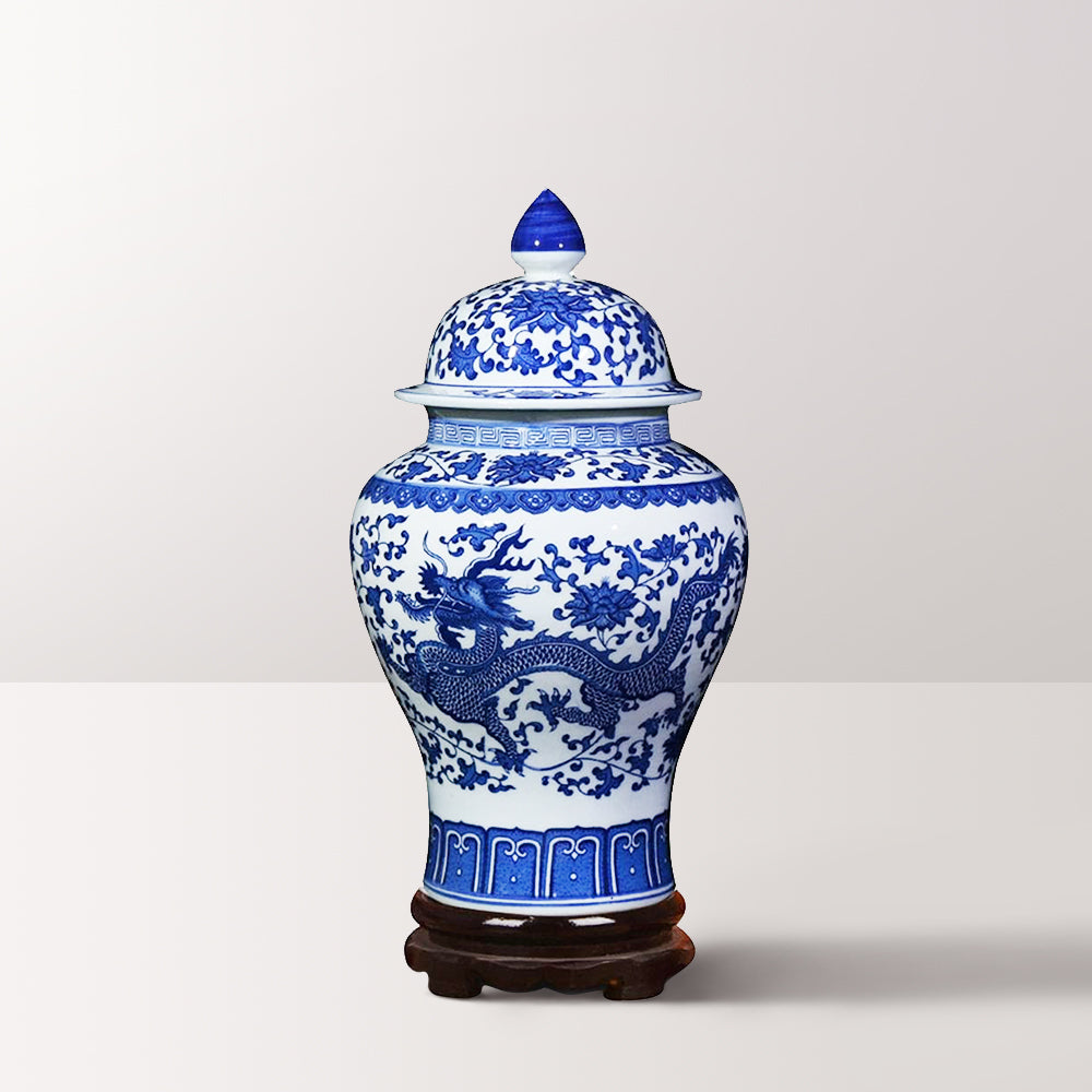 Blue Classic Porcelain Vase