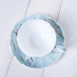 Blue Fine Bone China Coffee Cup