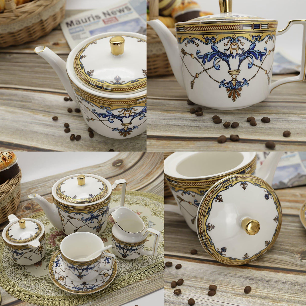 15 Pieces British Porcelain Tea Sets