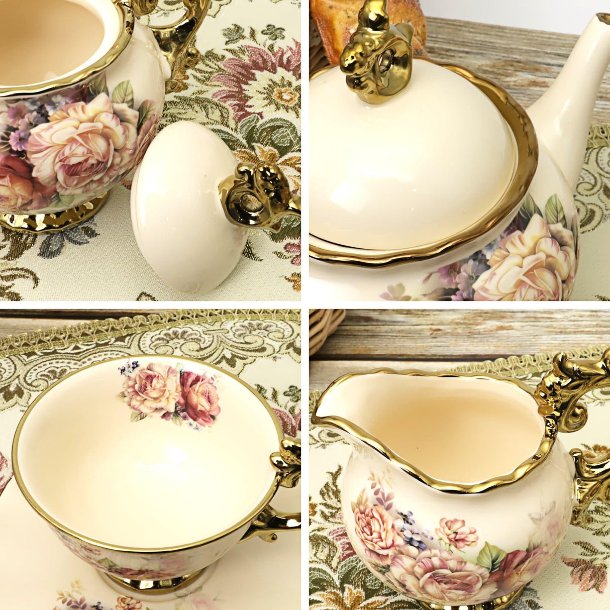 15 Pieces British Porcelain Tea Sets