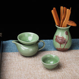 Green Chinese Ceramic Tea Set