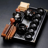 Black Chinese Ceramic Tea Set