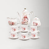 15 Pieces Vintage Porcelain Tea Set