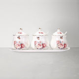 Flower Ceramic Seasoning Box Set