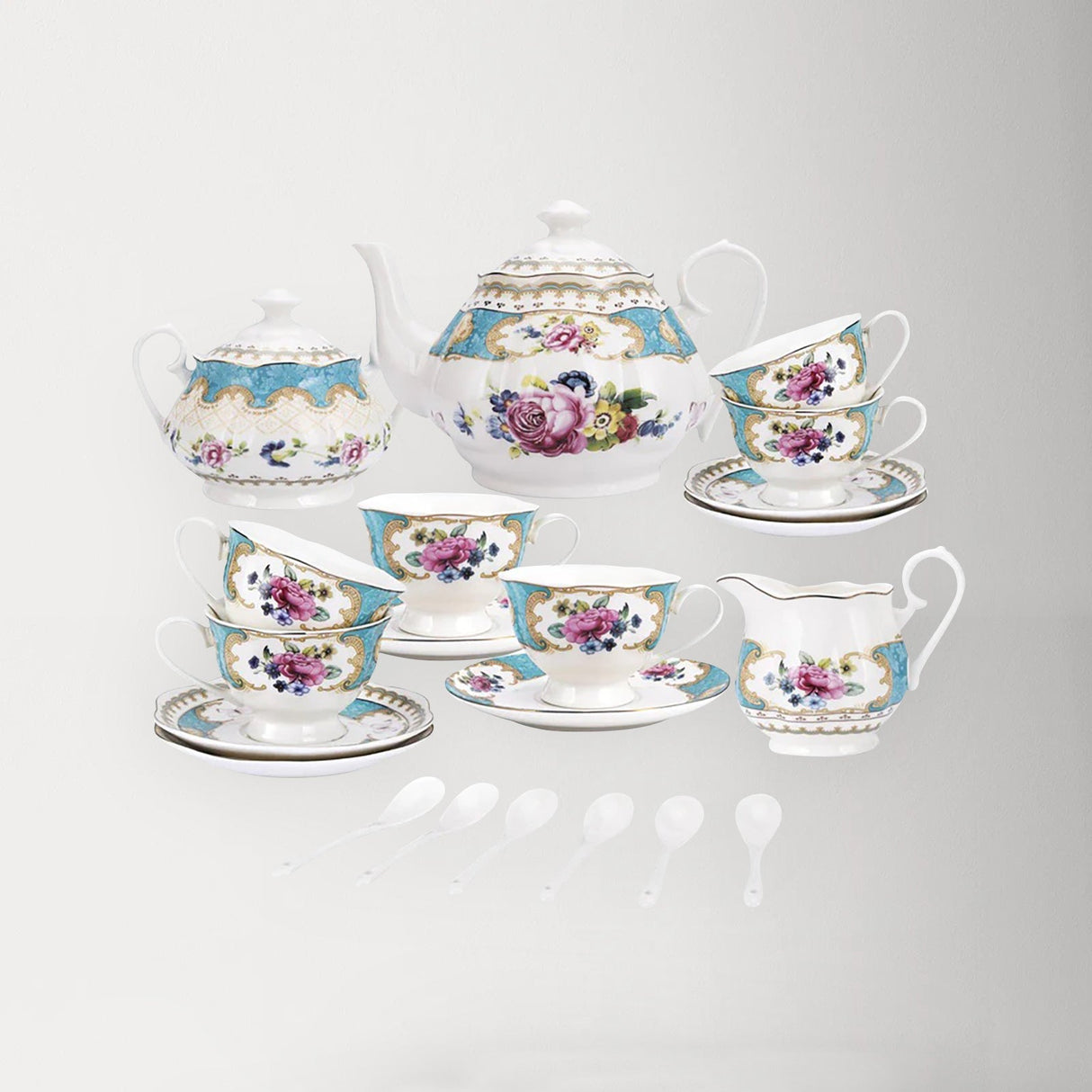 15 Pieces European RetroTea Set