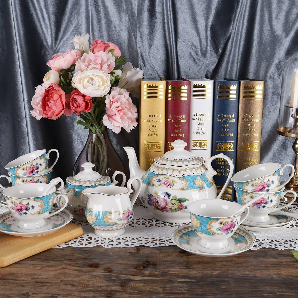 15 Pieces European RetroTea Set