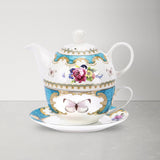 English Rose Porcelain Teapot Set