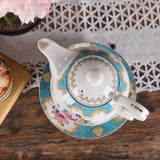 English Rose Porcelain Teapot Set