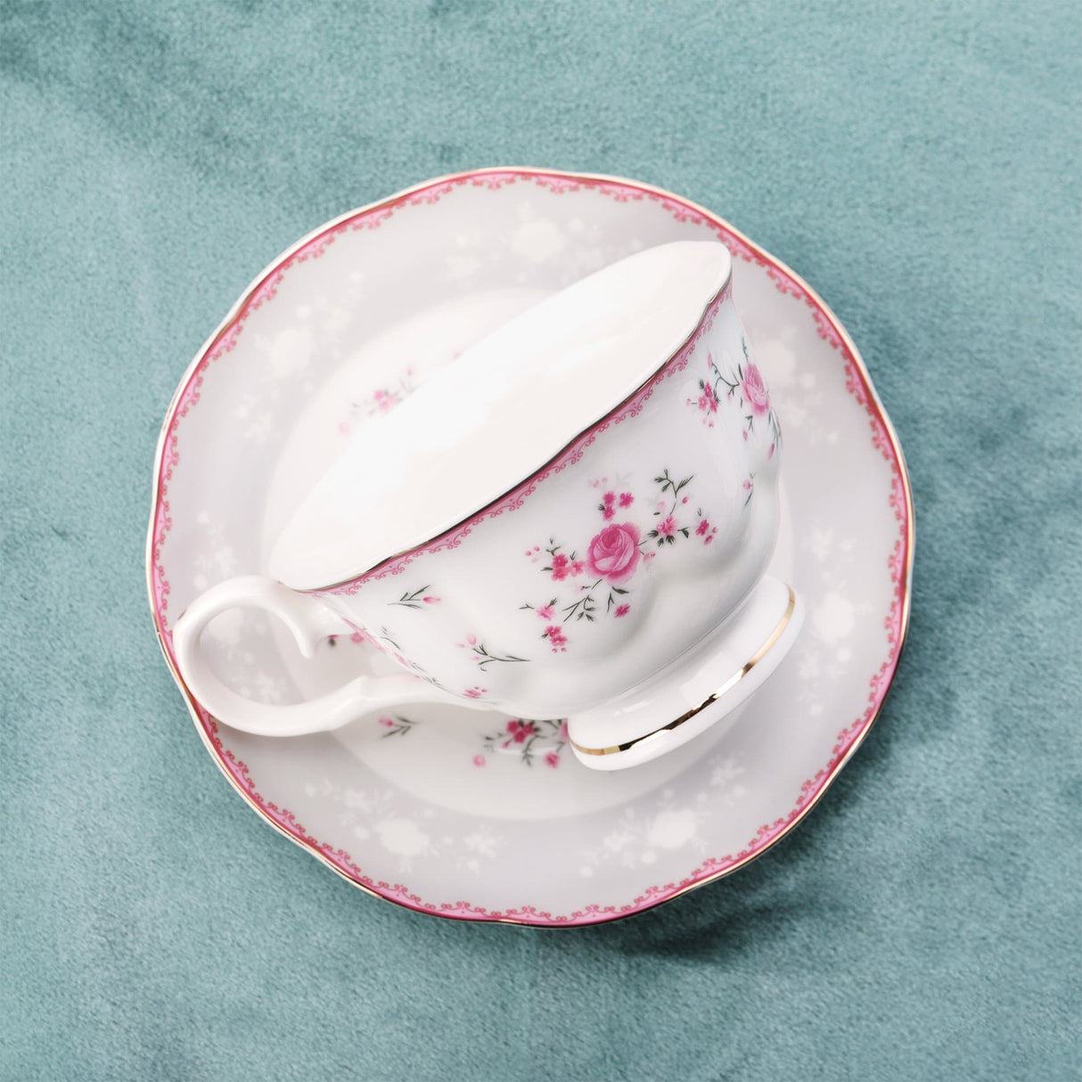 Blue Flowers Porcelain Tea Set