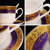 Gold Porcelain Cup and Saucer