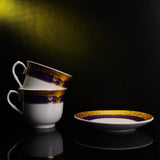 Gold Porcelain Cup and Saucer