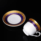 Gold Porcelain Cup and Saucer