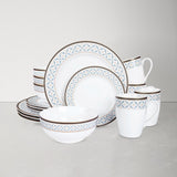 Geometric Porcelain Dinner Set